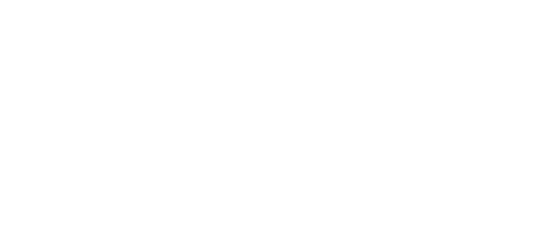 Logo Myokraft Wit