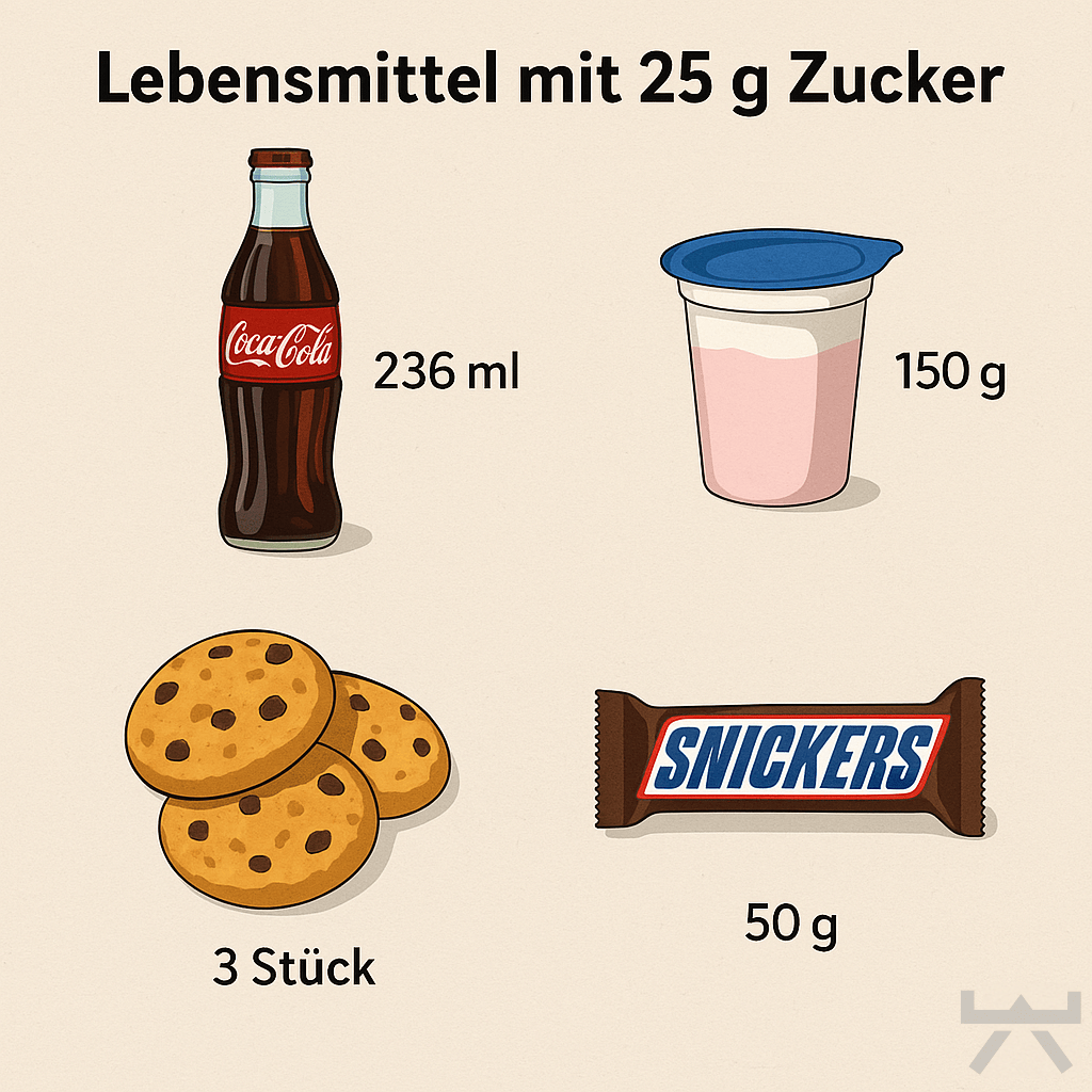 Abbildung 4: Essen welches 25g Zucker enthält (Myokraft)